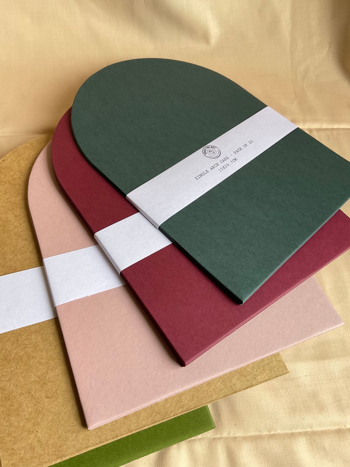 Single Arch Stocks Card - pack of 20 - 300 gsm