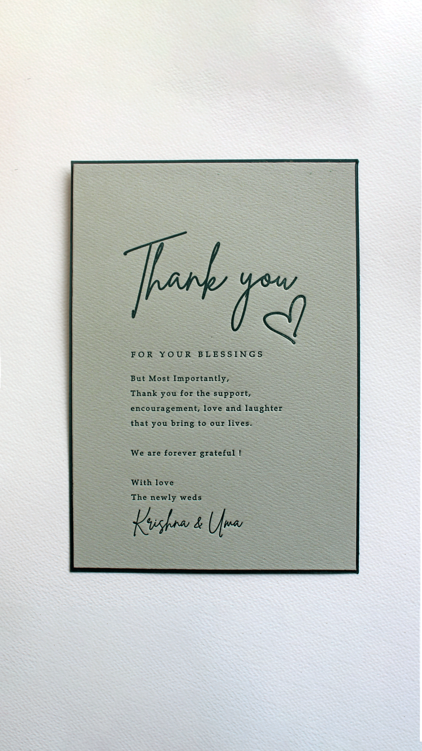 Thank You card