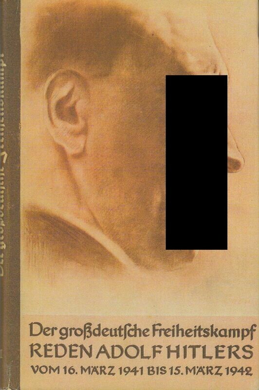 Der Grossdeutsche Freiheitskampf - Band 3 - Halbleinenausgabe mit Schutzumschlag (Kopie) - Erstauflage aus 1942