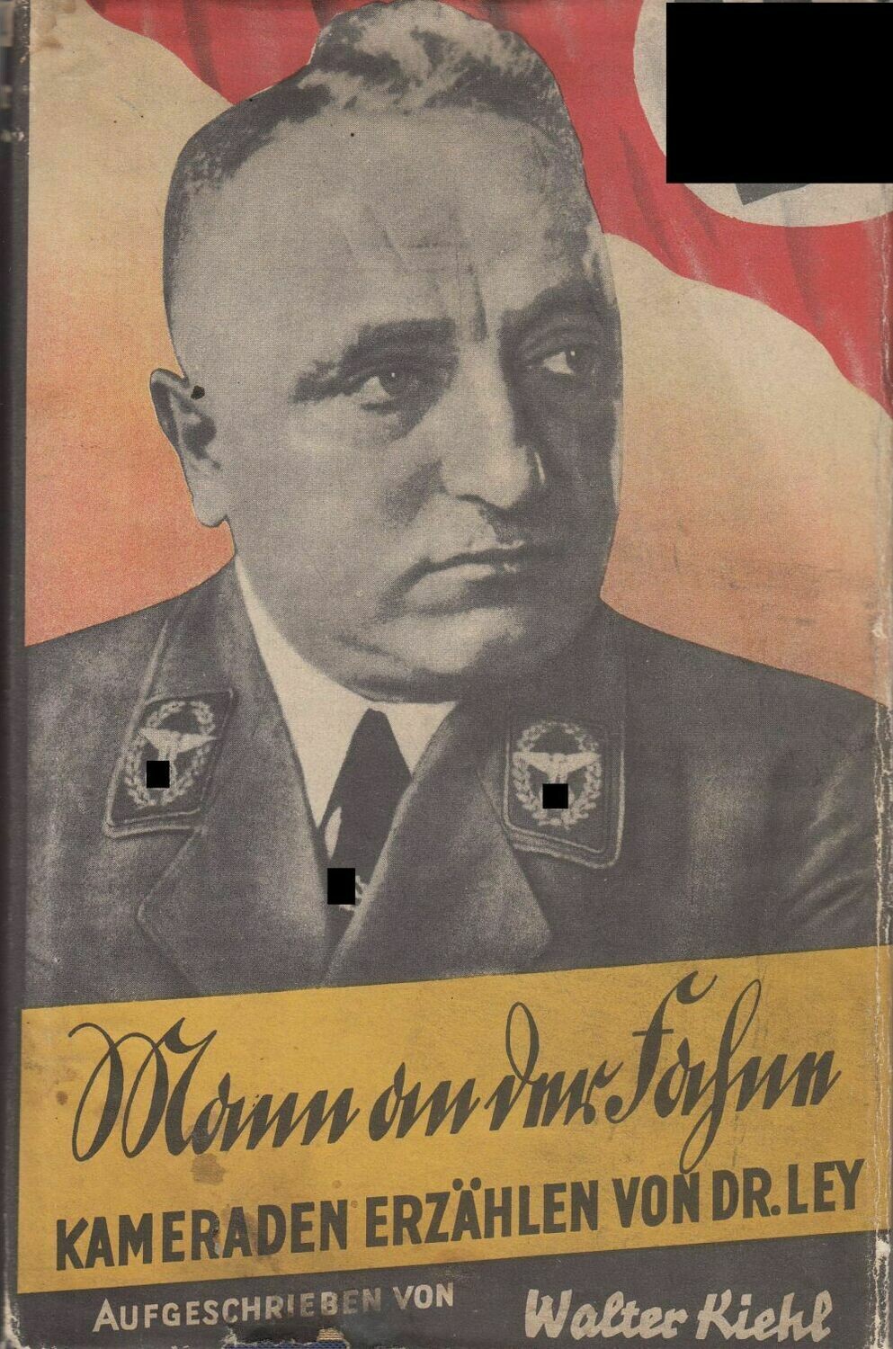 Kiehl: Mann an der Fahne - Ganzleinenausgabe aus dem Jahr 1938 (Erstausgabe) mit Original-Schutzumschlag