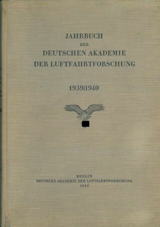 Jahrbuch der deutschen Akademie der Luftfahrtforschung 1939/1940