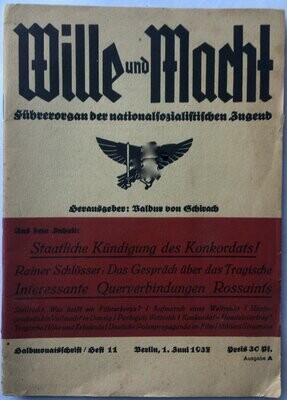 Wille und Macht - Führerorgan der nationalsozialistischen Jugend
Heft 11 - Juni 1937