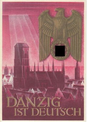 Propagandapostkarte: WHW - Kriegs-Postkarte - Danzig ist deutsch
