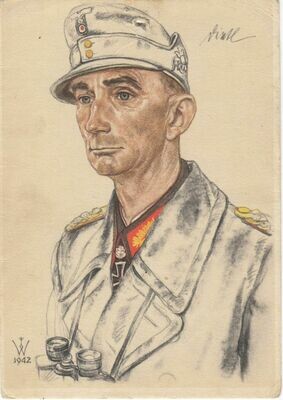 Propagandapostkarte: W. Willrich - Generaloberst Dietl