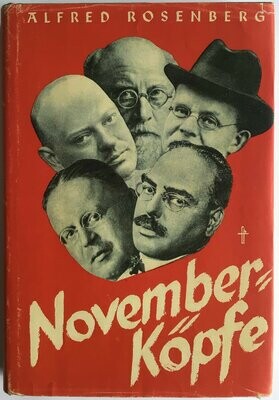 Novemberköpfe - Ganzleinenausgabe aus 1939 (2. Auflage) mit Schutzumschlag (Kopie)