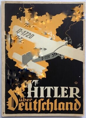 Hoffmann-Bildband: Hitler über Deutschland - broschierte Ausgabe aus 1932 mit farbigem Einband