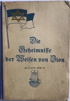 Gottfried zur Beek: Die Geheimnisse der Weisen von Zion - Halbleinenausgabe (4. Auflage) aus dem Jahr 1920