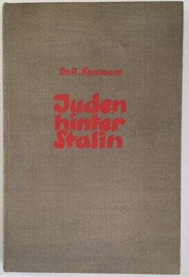 Kommoss: Juden hinter Stalin - Ganzleinenausgabe (2. Auflage) aus dem Jahr 1939