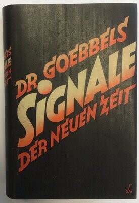 Signale der neuen Zeit - Ganzleinenausgabe (Erstausgabe) mit Schutzumschlag (Kopie) aus dem Jahr 1934
