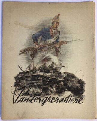 Kunstmappe: Panzergrenadiere - Herausgegeben vom Oberkommando des Heeres aus dem Jahr 1943