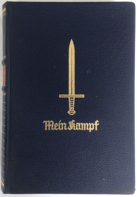 M. K. - Jubiläumsausgabe anlässlich der Vollendung des 50. Lebensjahres des Führers aus dem Jahr 1939 im Original-Geschenkschuber