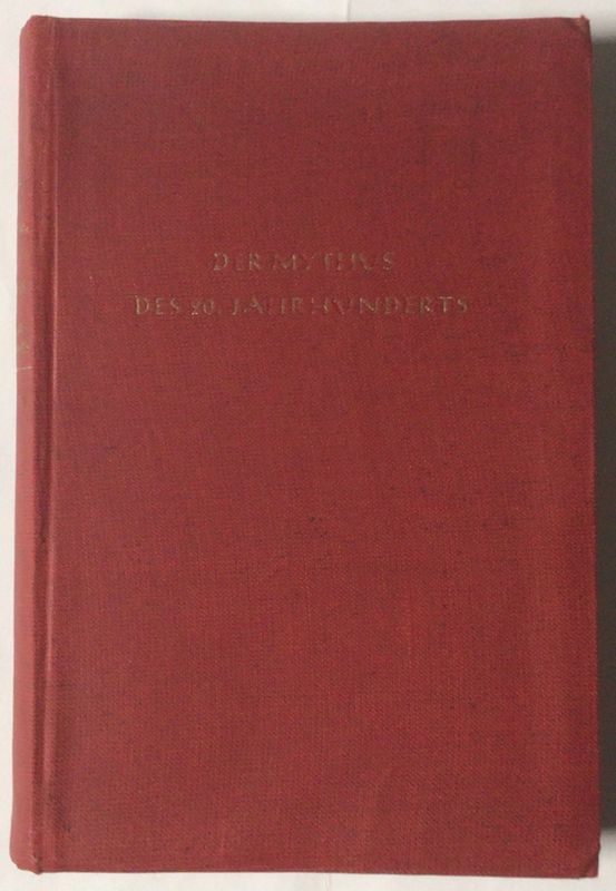 Der Mythus des 20. Jahrhunderts - Tornisterausgabe in rotem Ganzleinen - 7. Auflage aus dem Jahr 1943