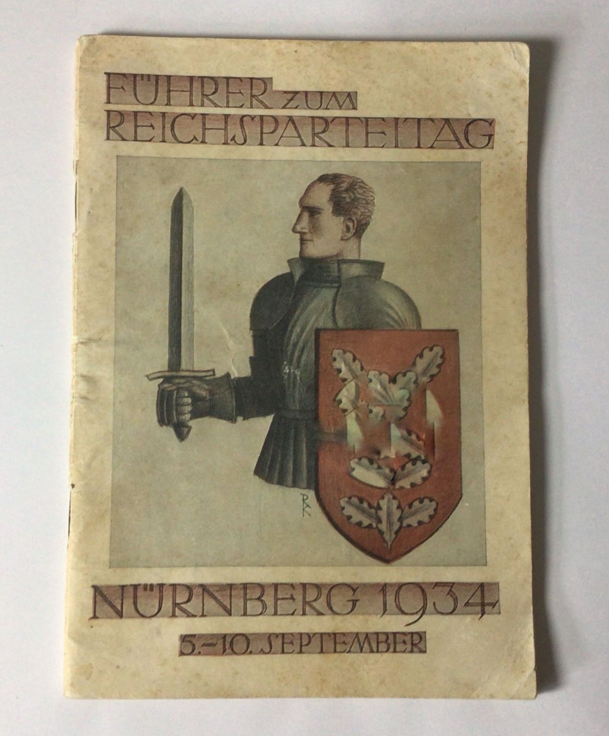 Führer zum 6. Reichsparteitag der NSDAP - Broschierte Ausgabe aus 1934