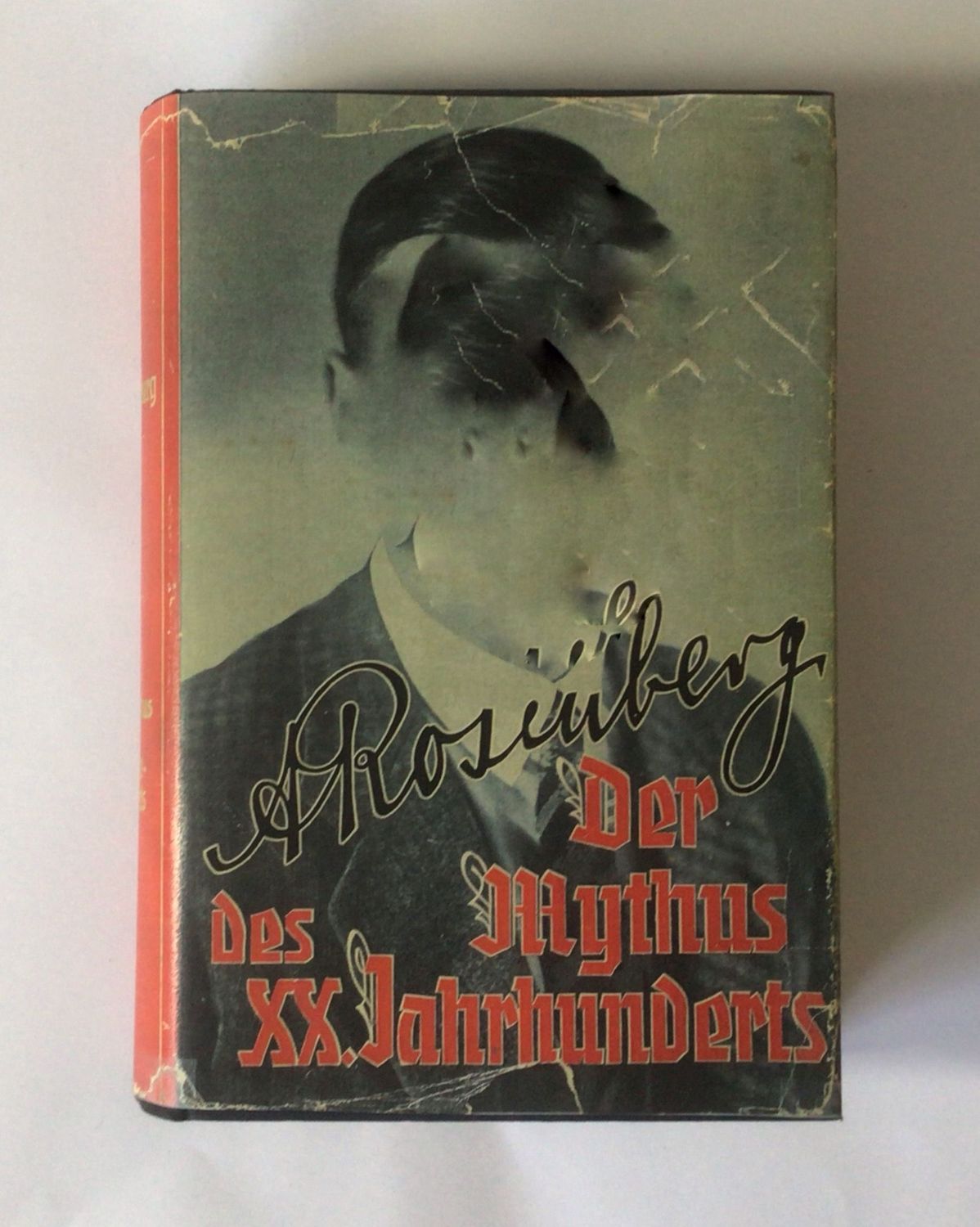 Der Mythus des 20. Jahrhunderts - sehr frühe Volksausgabe (8. Auflage) aus dem Jahr 1933 mit Schutzumschlag (Kopie - ebenfalls die frühe, rote Variante)
