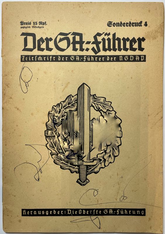 Der SA.-Führer - Zeitschrift der SA.-Führer der NSDAP - Sonderdruck 4 - 1939