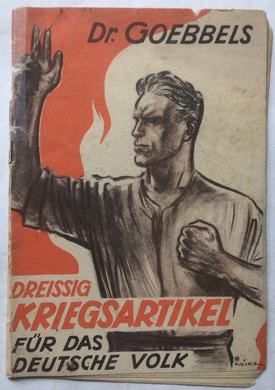 Dreissig Kriegsartikel für das deutsche Volk - Broschierte Ausgabe aus dem Jahr 1943