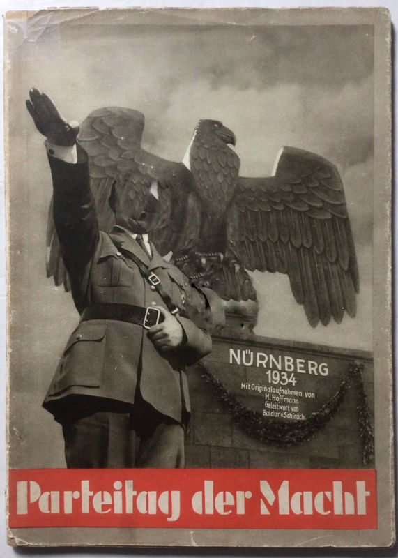 Hoffmann-Bildband: Der Parteitag der Macht - Nürnberg 1934 - Broschierte Ausgabe (Erstauflage - 1. - 12. Tausend) aus dem Jahr 1934 mit Original-Schutzumschlag Hoffmann-Bildband: Der Parteitag der Macht - Nürnberg 1934 - Broschierte Ausgabe (Erstauflage - 1. - 12. Tausend) aus dem Jahr 1934 mit Original-Schutzumschlag