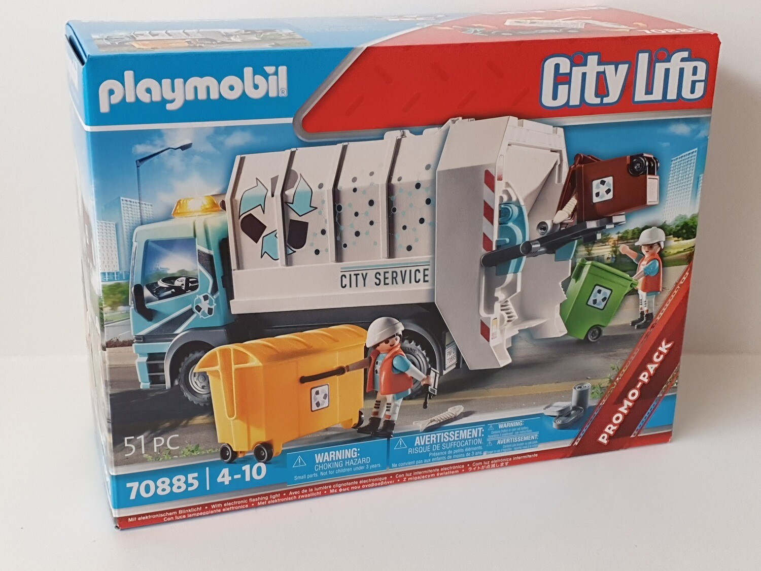 Playmobil 70885 Müllfahrzeug mit Blinklicht Neu und OVP