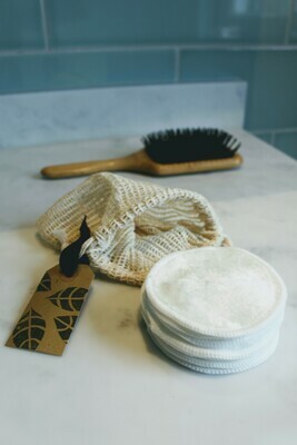 Bamboo pads in bag