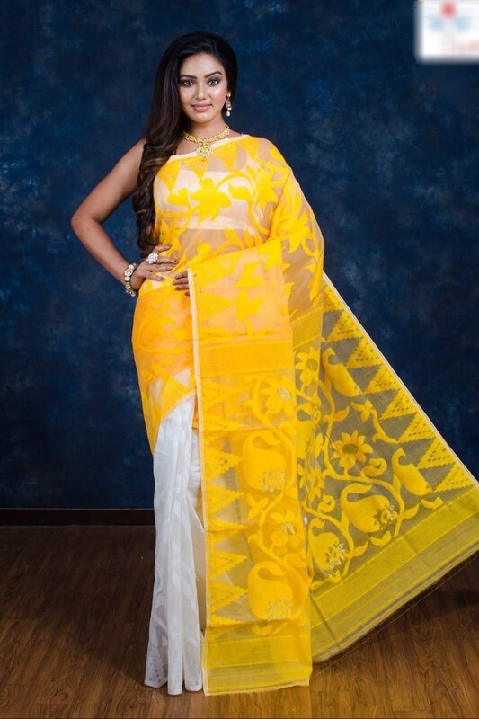 Dhakai jamdani sarees