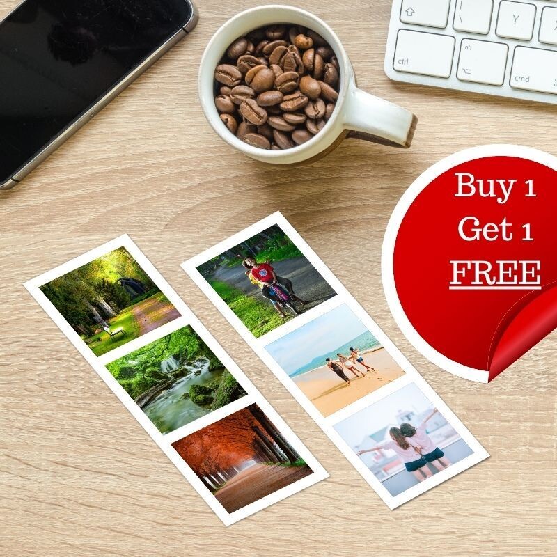 Photo Booth Style Strip for Square Photos (1 pair)