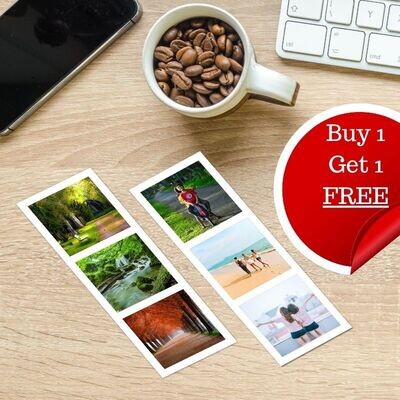 Photo Booth Style Strip for Square Photos (1 pair)