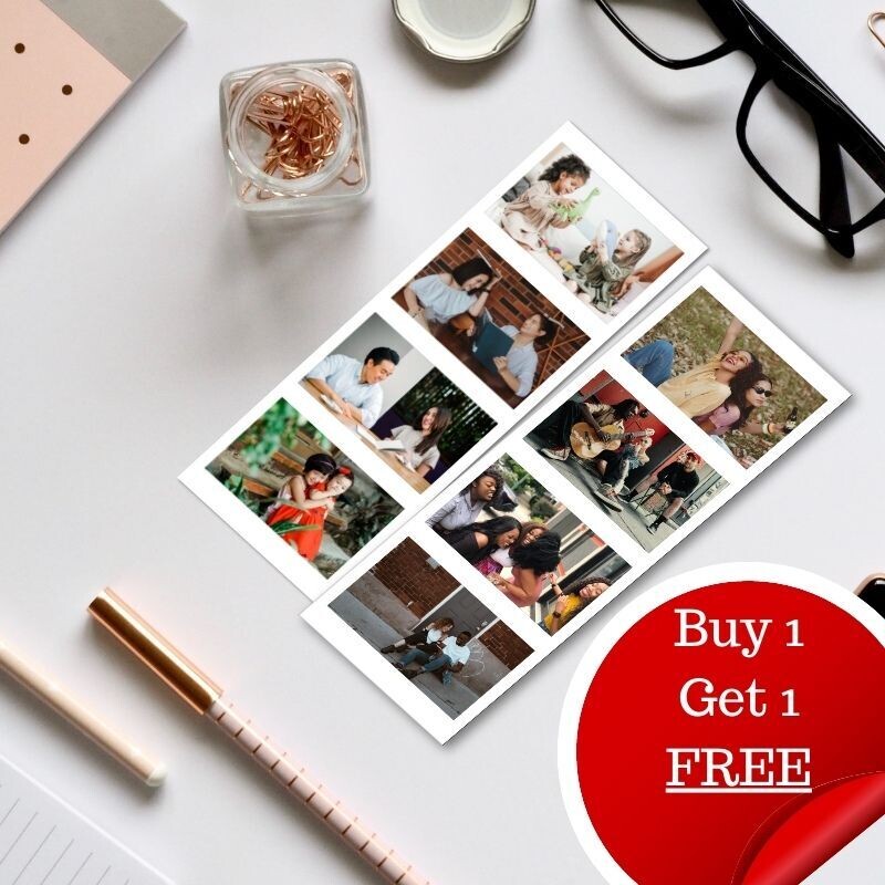 Photo Booth Style Strip for Rectangular Photos (1 pair)