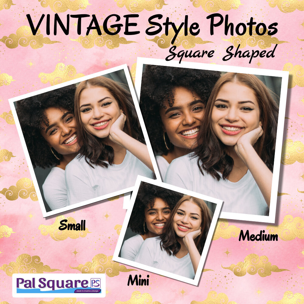 Vintage Style Photo Prints - Square (various sizes available)