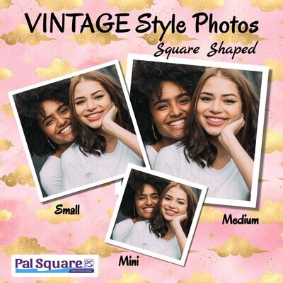 Vintage Style Photo Prints - Square (various sizes available)