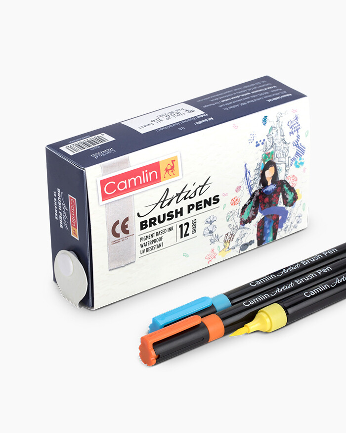 Camlin Artist Brush Pens (Set 12 Shades)