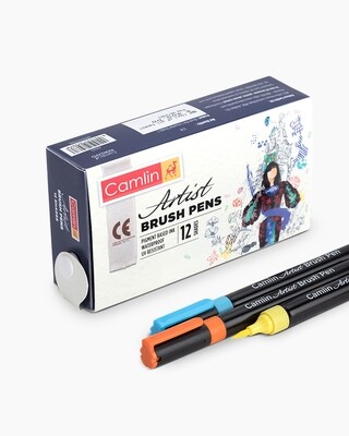 Camlin Artist Brush Pens (Set 12 Shades)