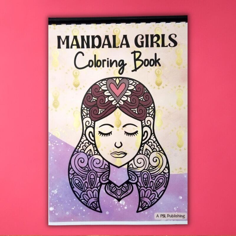 Coloring Book: MANDALA GIRLS Vol. 1