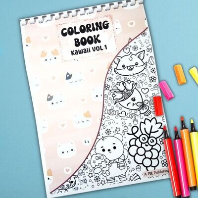 Coloring Book: KAWAII Volume 1
