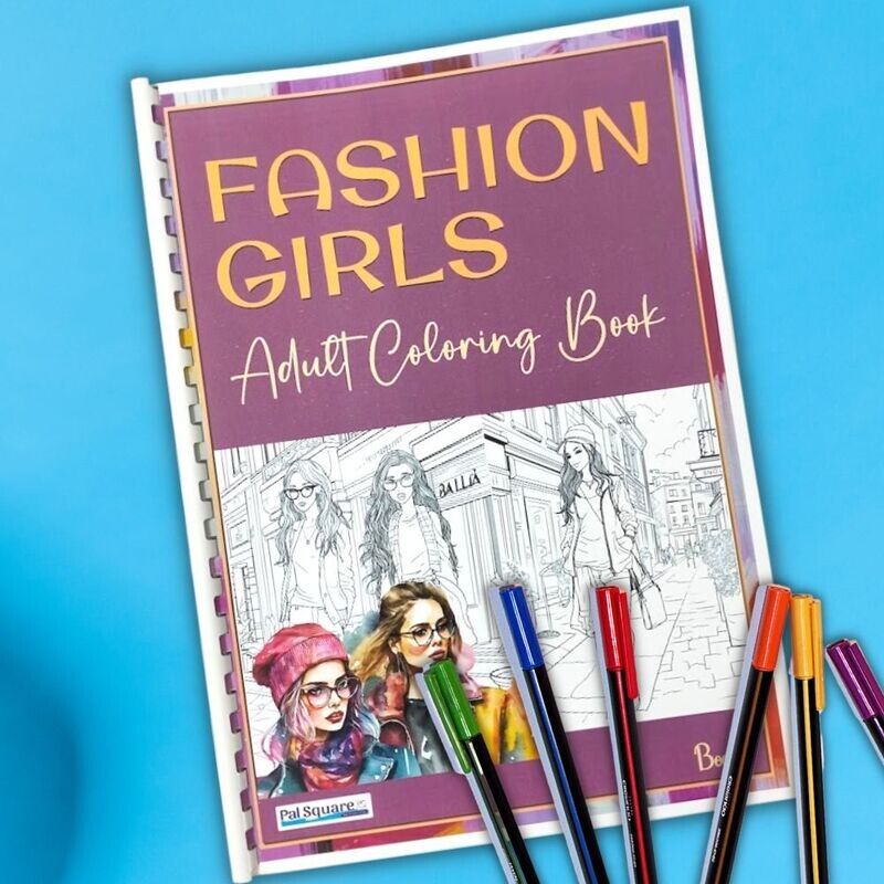 Fashion Girls Coloring Book Book 1