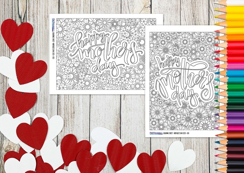 Mother&#39;s Day Coloring Sheets