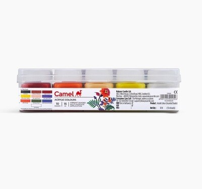 Camel Fabrica Acrylic Colors (Set of 10 Colors)