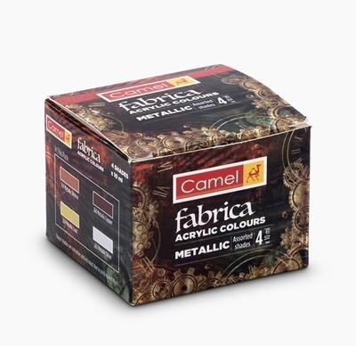 Camel Fabrica Acrylic Colors Metallic (Set of 4 Colors)