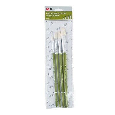 M&amp;G Flat PaintBrush Set 4 Pcs