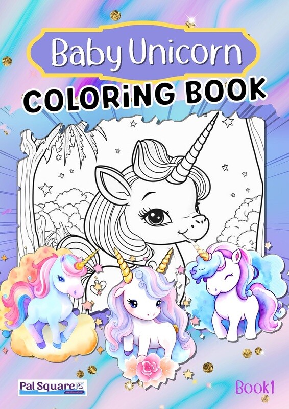 Coloring Book: Baby Unicorn