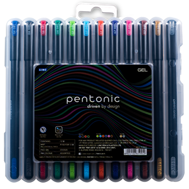 Pentonic Gel Pen set of 12 Colors