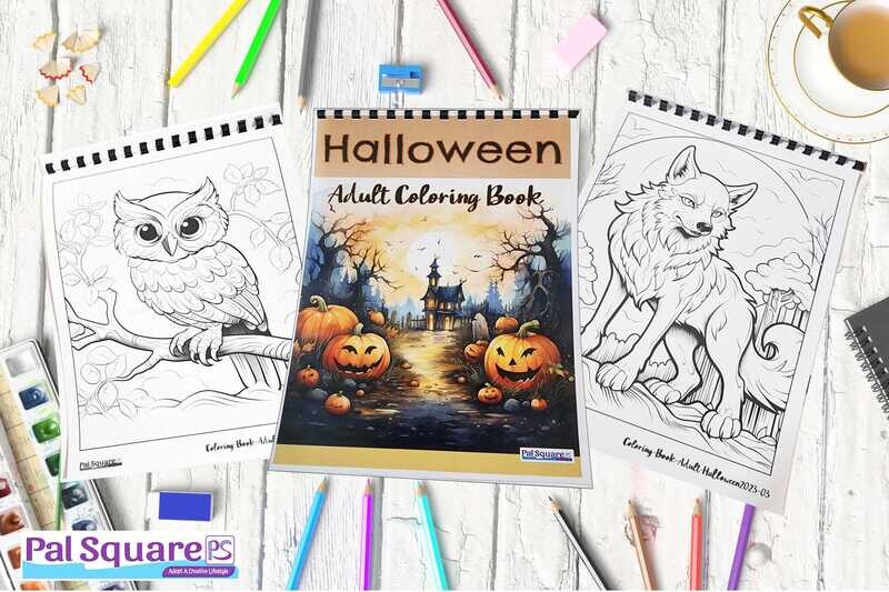 Halloween Coloring Book for Teenagers &amp; Adults
