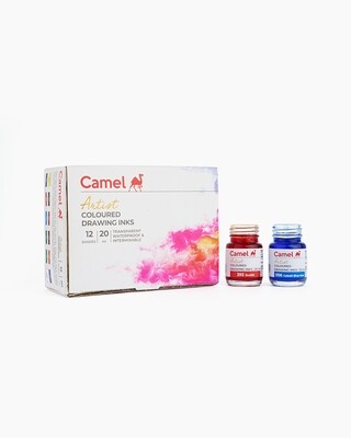 Camel Drawing Inks (Box of 12 Shades)