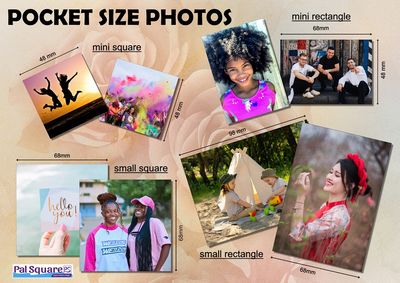 Pocket Photos - Small Square (Set of 4)