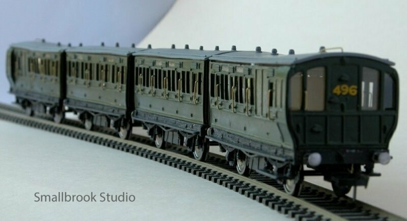 4mm LBSCR Stroudley 4 Coach Set Kit