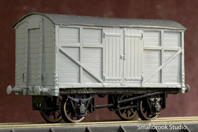 4mm 00 LBSCR 6/10 ton Rebuilt Cattle Waggon S.R. Dia. 1457 Body Kit.