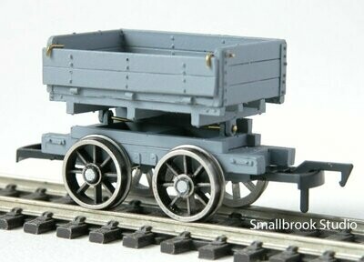 4mm 00 Contractors Side Tipping Waggon Kit.