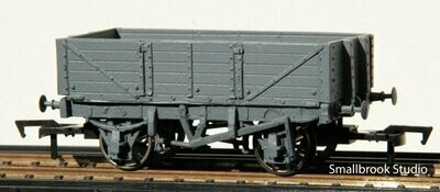 4mm 00 LBSCR 5 plank Square End Open Goods Waggon S.R. Dia. 1369 Kit.