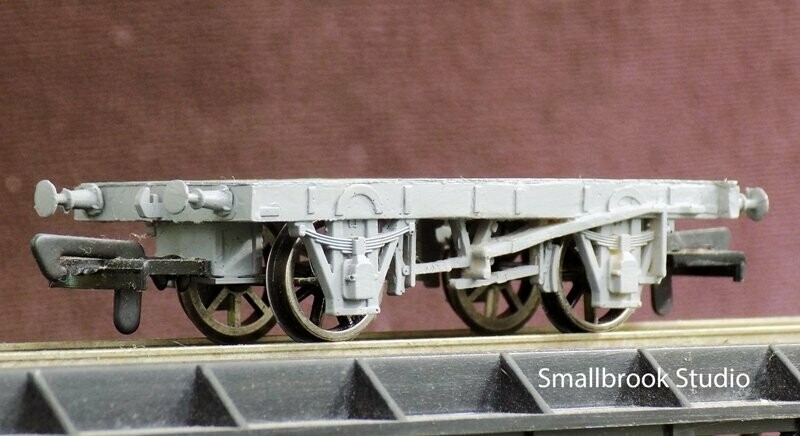 4mm 00 39mm 9ft Wheelbase Wooden Waggon Chassis Kit.