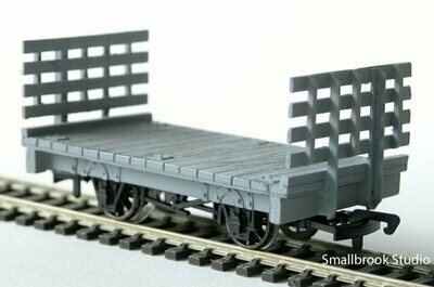 7mm NG Flat Waggon with End Frailes Body Kit
