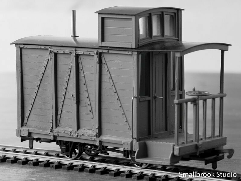 7mm NG Guards Van II with balcony and lantern light Body Kit